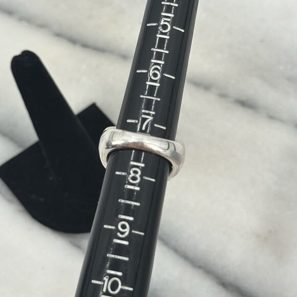 NWOT sterling silver puffy round wavy ring size 7.5 - Picture 5 of 5